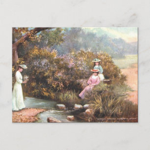 Carte postale ancienne - Printemps