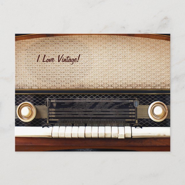 Carte Postale Ancienne radio (Devant)