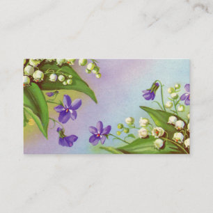Carte postale ancienne représentant des muguet an