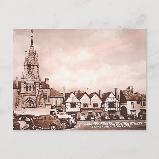 Carte postale ancienne - Rother St, Stratford-upon (Devant)