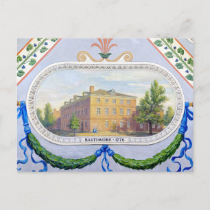 Carte Postale Ancienne salle de congrès dans le Maryland de Balt