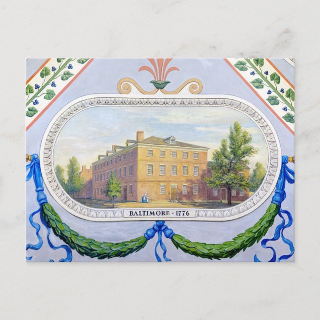 Carte Postale Ancienne salle de congrès dans le Maryland de Balt (Devant)