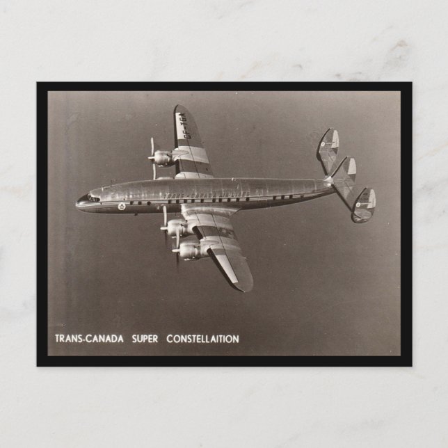 Carte postale ancienne - Super Constellation (Devant)
