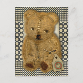 Carte postale Ancienne Teddy Bear Vintage triste