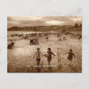 Carte postale ancienne - Torquay Beach