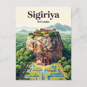 Carte Postale Ancienne ville de Sigiriya Sri Lanka