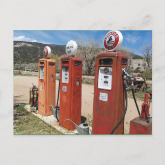 Carte Postale Anciennes pompes à gaz