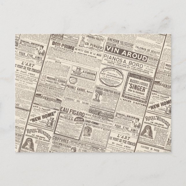 Carte Postale Anciennes publicités françaises - Produits pour fe (Devant)