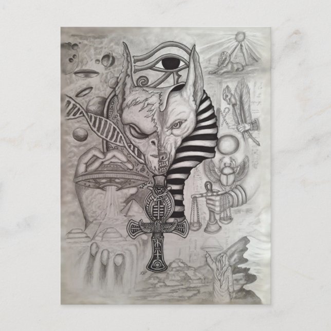 Carte Postale Anciens Aliens, Anubis (Devant)