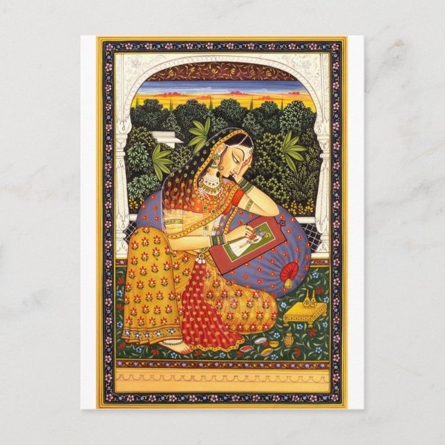 Carte Postale Ancient Indian Mughal Princess (Devant)