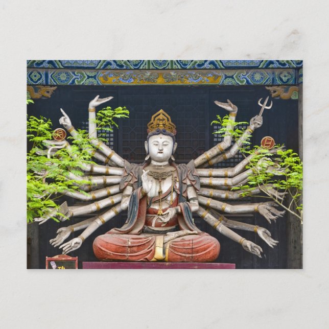 Carte Postale Ancient painted sculptures in Shuanglin (Devant)
