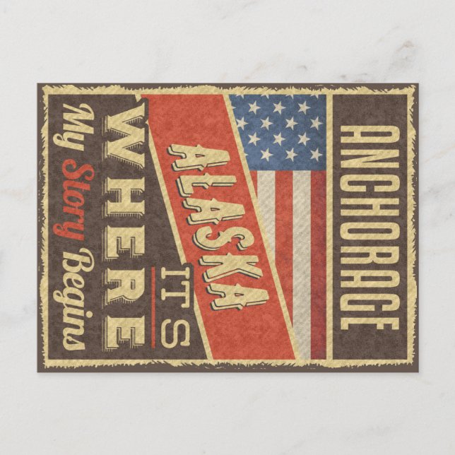 Carte Postale Ancrage Alaska (Devant)