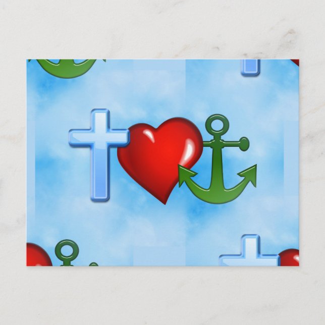 Carte Postale ancré par jésus (Devant)