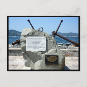 Carte Postale ancre saint tropez