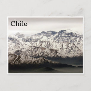 Carte Postale andes chili