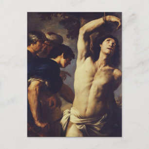 Carte Postale Andrea Vaccaro Saint Sébastien Baroque Beaux-Arts