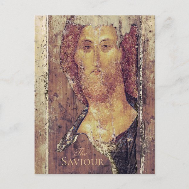 Carte Postale Andrei Rublev Le Sauveur Christ Rédempteur Icon (Devant)