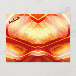 Carte Postale ANDREW ~ Motif de conception fractale 3D ~