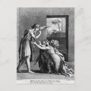 Carte Postale Andromache aux pieds de Pyrrhus