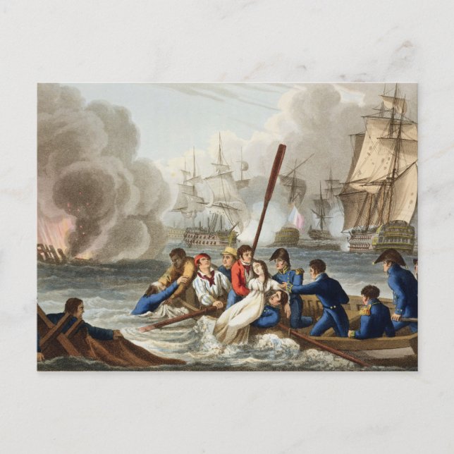 Carte Postale Anecdote à la bataille de Trafalgar (Devant)