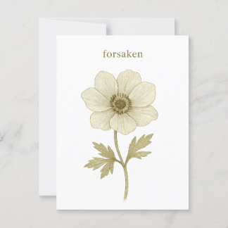 Carte Postale Anémone — Résidu