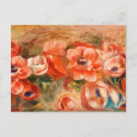 Anémones de Renoir Impressionniste Peinture