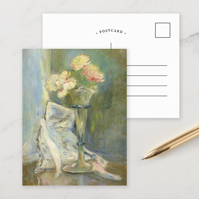 Carte Postale Anémones Roses | Berthe Morisot (Créateur téléchargé)