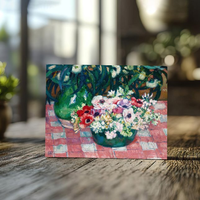 Carte Postale Anémones | Theo van Rysselberghe (Créateur téléchargé)