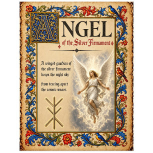 Carte Postale Ange, Art du Bestiaire Médiéval