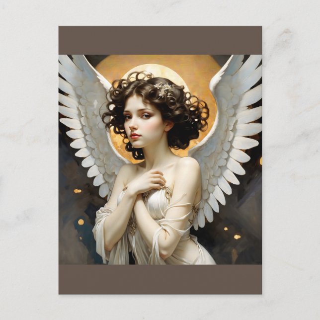 Carte Postale ange béni qui vous protège (Devant)
