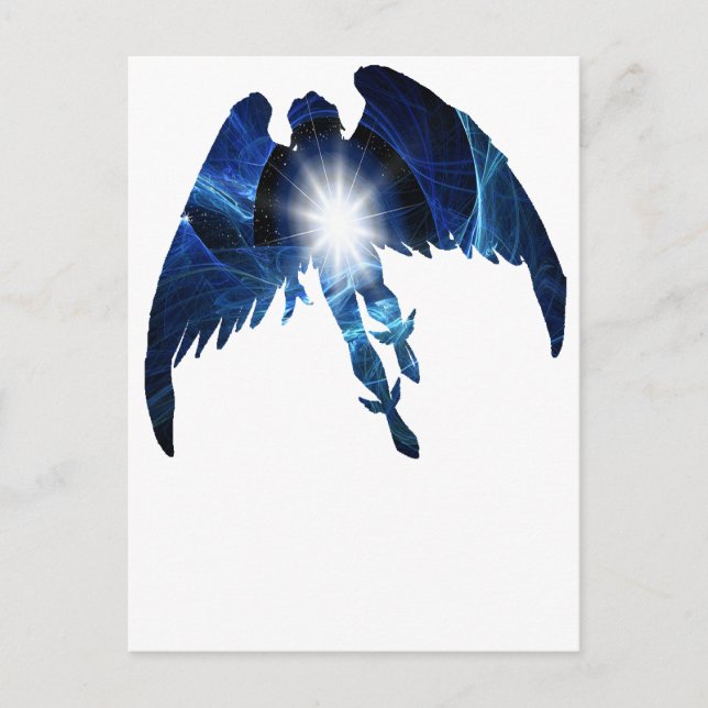 CARTE POSTALE ANGE BLEU (Devant)