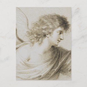 Carte Postale ange chrétien par Francesco Bartolozzi