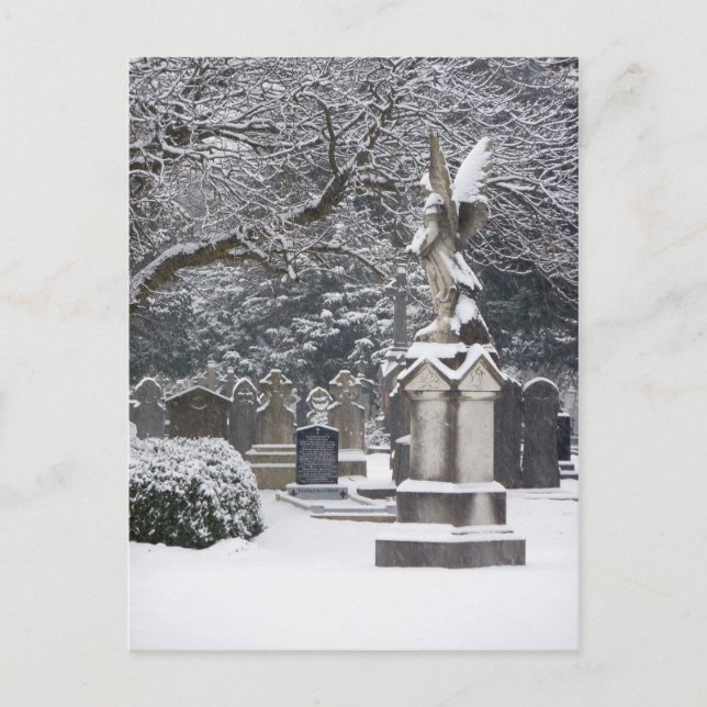 Carte Postale Ange de neige (Devant)