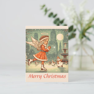Carte Postale ange de noël de nyc