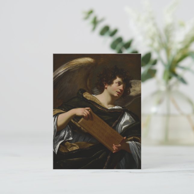 Carte Postale Ange de Pâques par Simon Vouet  (Debout devant)