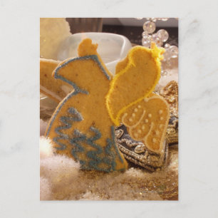 Carte Postale Ange de pâtisserie sucré à la décoration sucrée