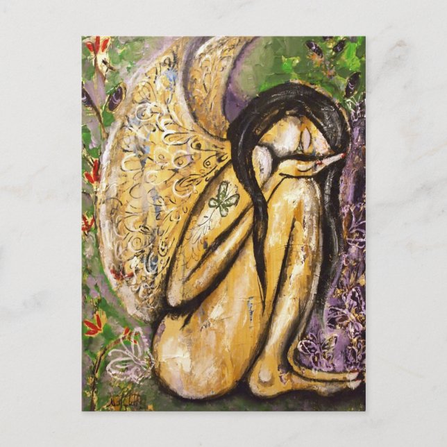 Carte postale Ange des ailes sensibles (Devant)