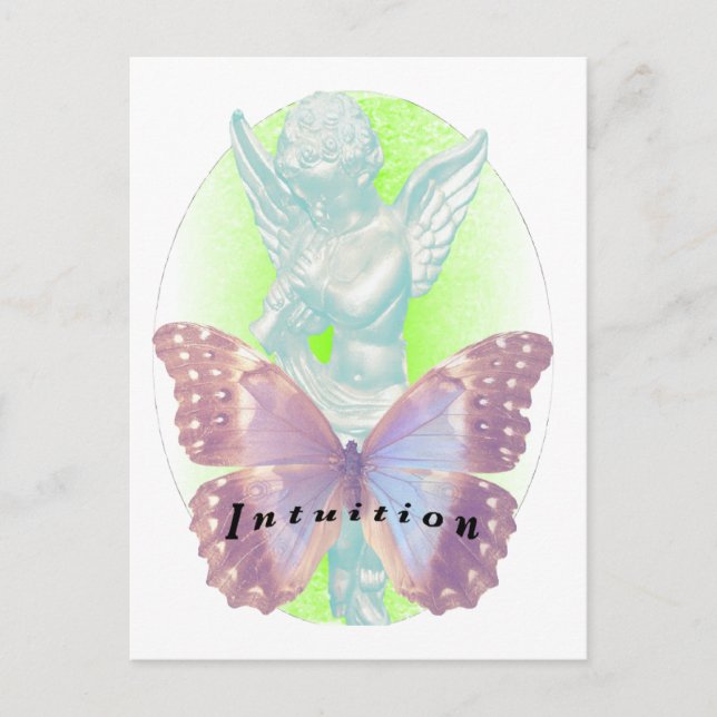 CARTE POSTALE ANGE D'INTUITION (Devant)