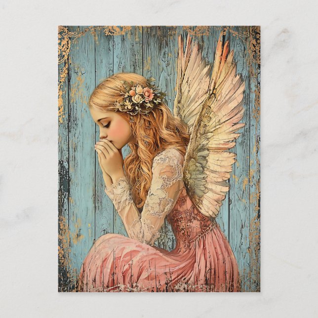 Carte Postale Ange doré (Devant)