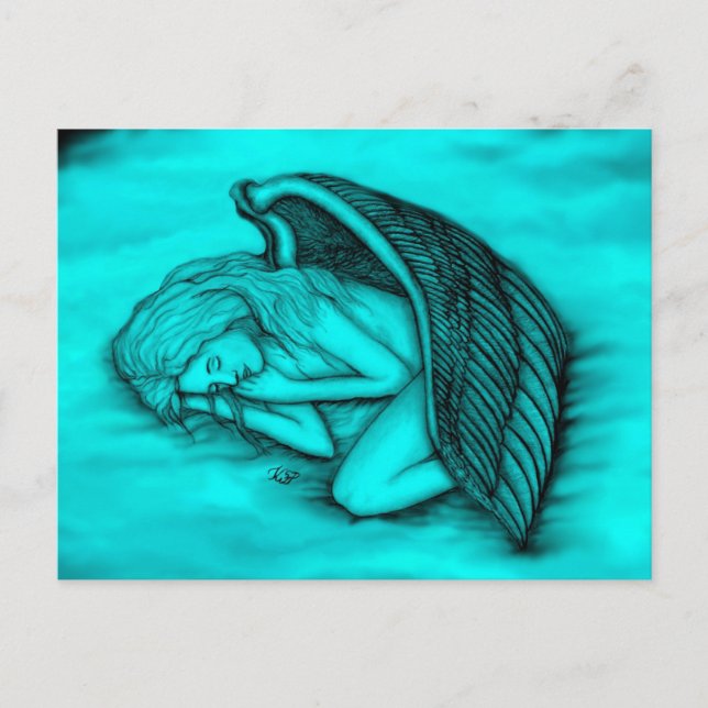 Carte Postale Ange endormi (Devant)