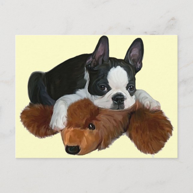 Carte Postale ange et ours (Devant)