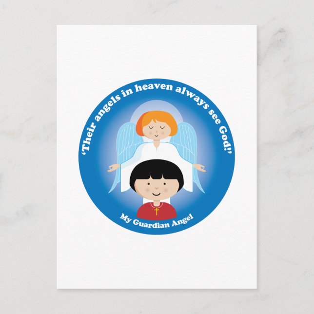 Carte Postale Ange gardien (Devant)