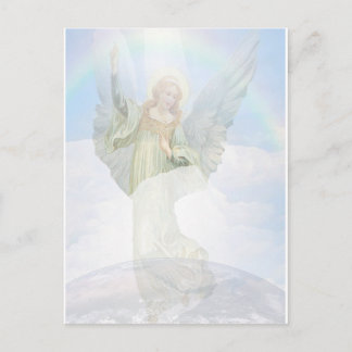 Carte Postale Ange gardien dans les nuages