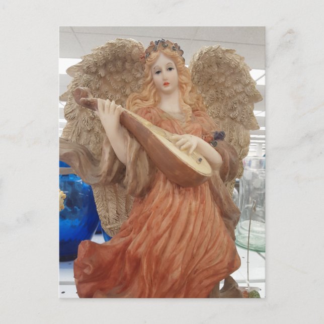 Carte Postale Ange jouant de la guitare (Devant)