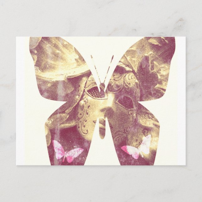Carte Postale Ange papillon (Devant)