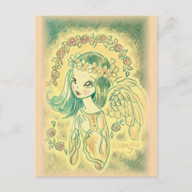 Carte Postale Ange priant (Devant)