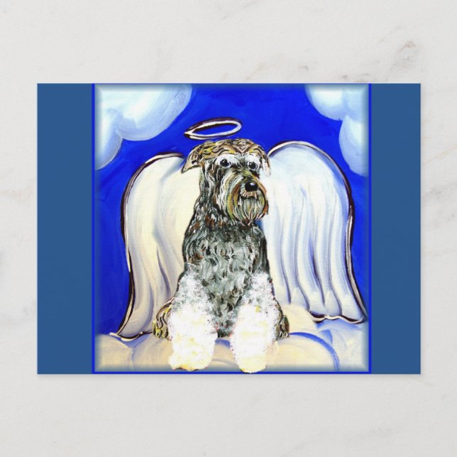CARTE POSTALE ANGE SCHNAUZER (Devant)