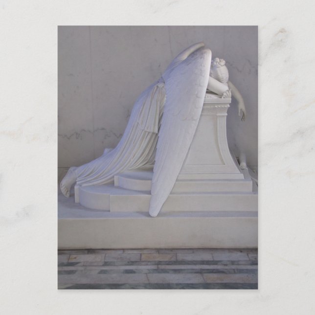 Carte postale Ange unique (vue latérale) (Devant)