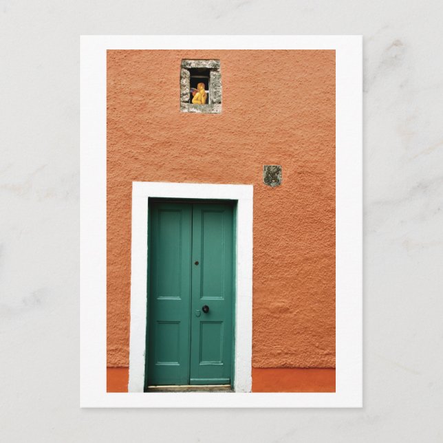 Carte Postale Angel à la fenêtre, Culross, Écosse (Devant)