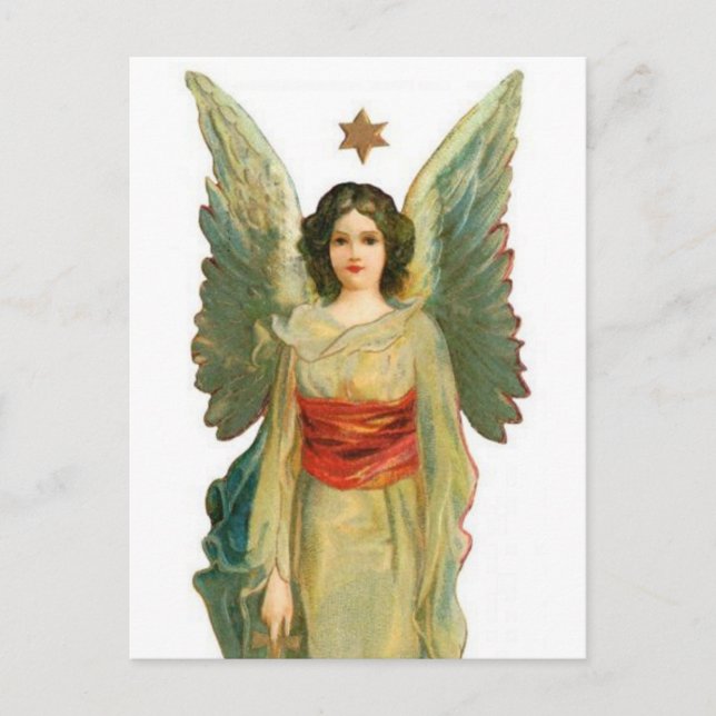 Carte Postale Angel Avec Gold Star (Devant)